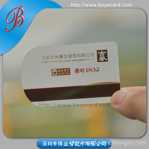 Special Shape PVC Transparent Card